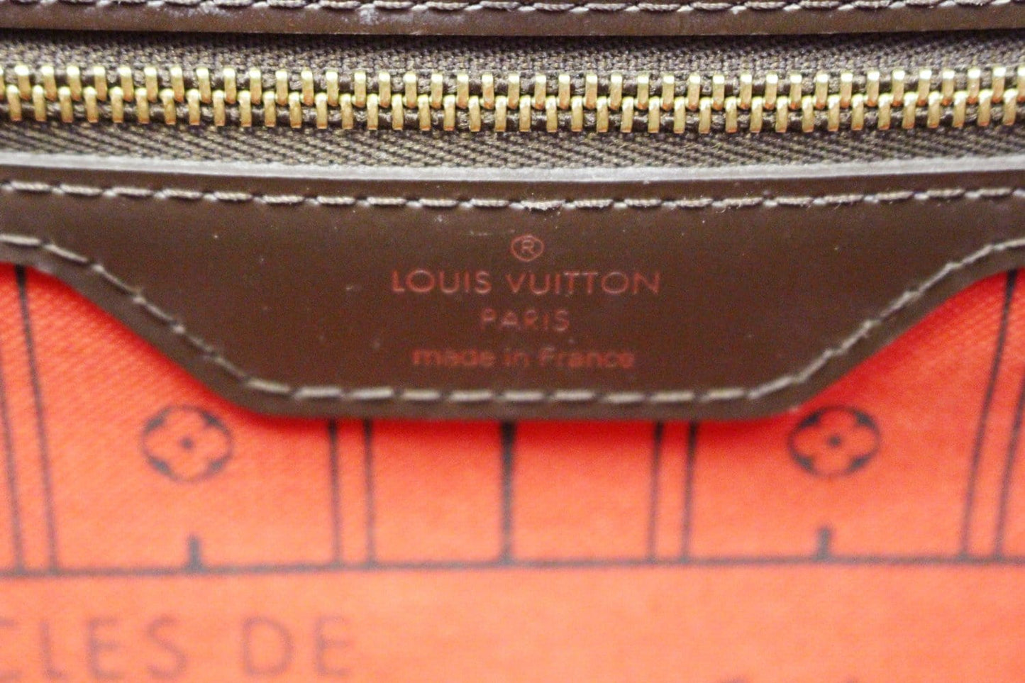 LOUIS VUITTON Damier Ebene Neverfull GM Brown Tote Bag