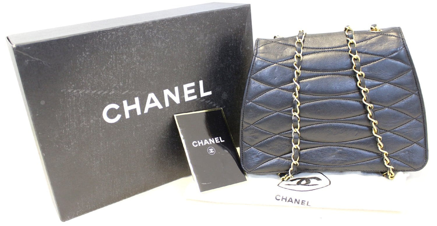 Rare CHANEL Wave  GHW CC Flap Bag