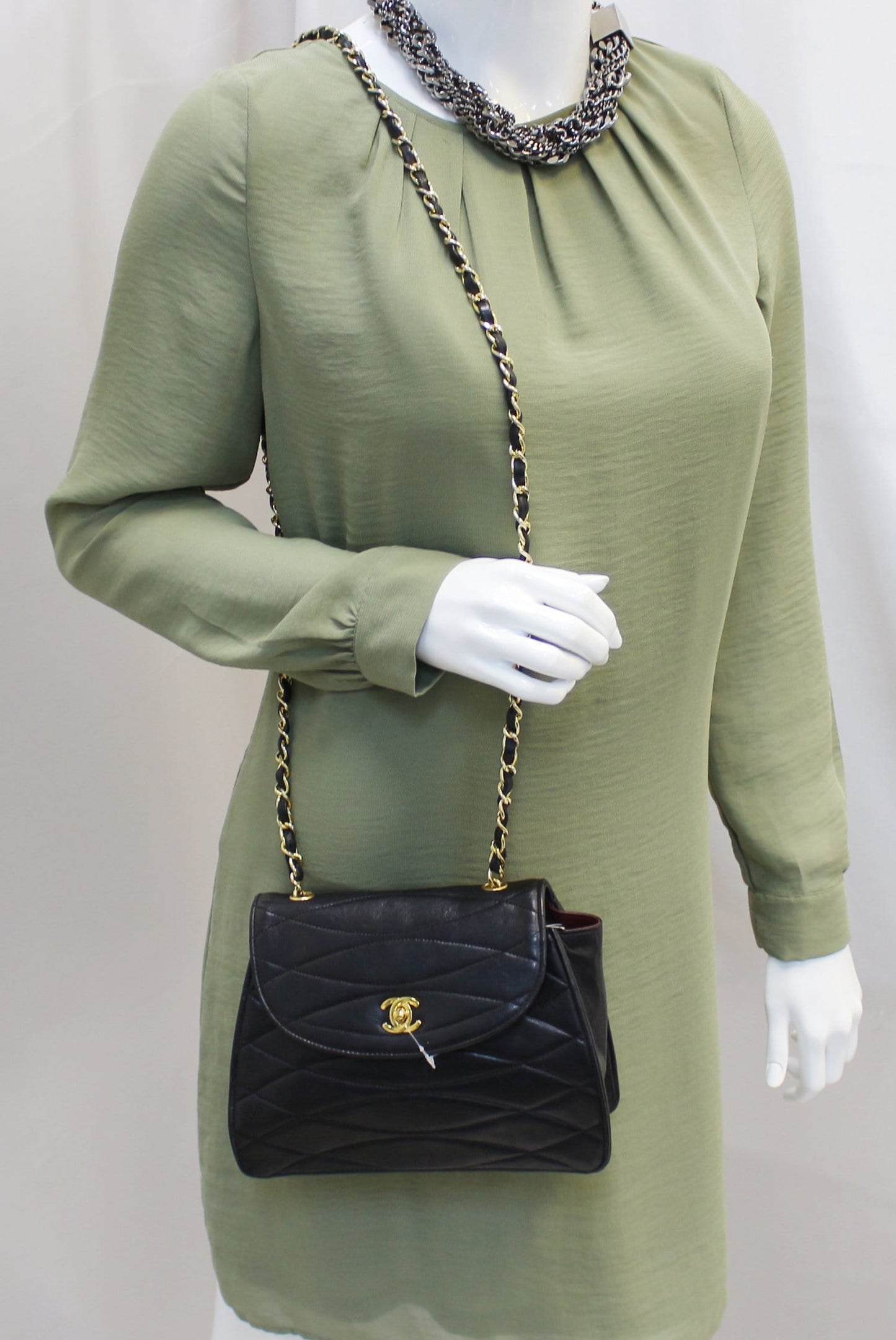 Rare CHANEL Wave  GHW CC Flap Bag