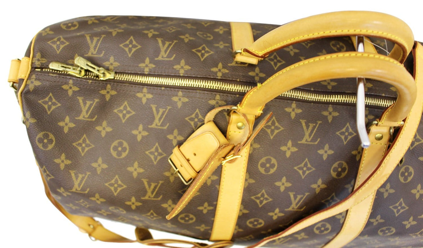LOUIS VUITTON Monogram Canvas Keepall Bandouliere 60 Travel Bag