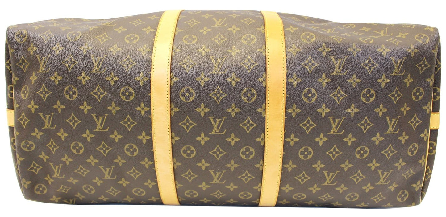LOUIS VUITTON Monogram Canvas Keepall Bandouliere 60 Travel Bag