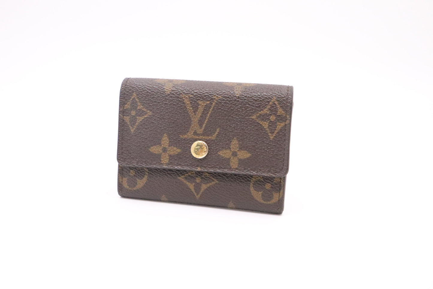 Louis Vuitton Porte Monnaie Plat Coin Purse in Monogram Canvas