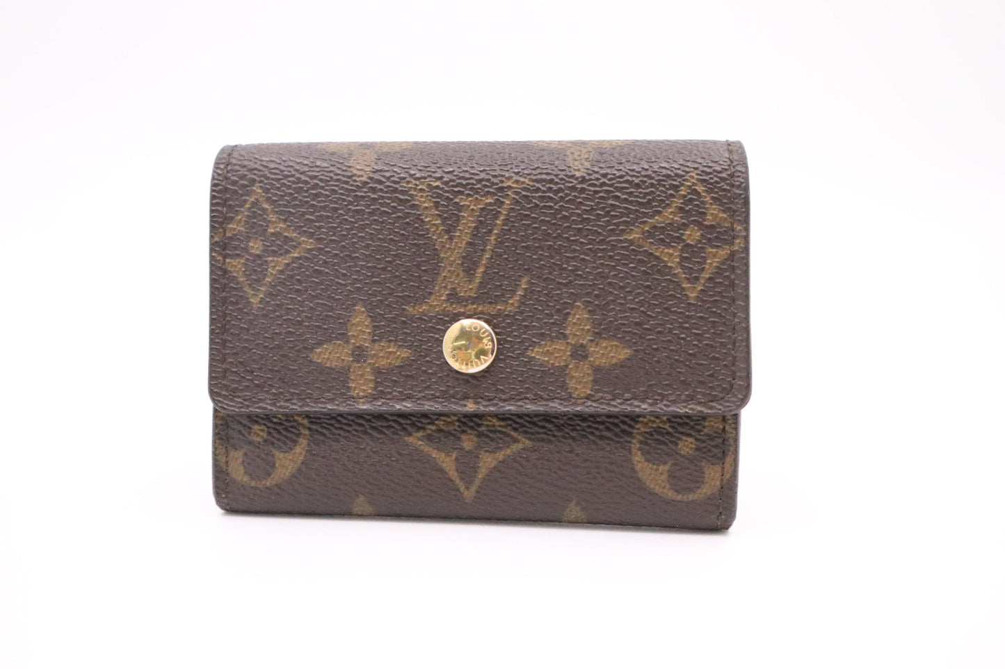 Louis Vuitton Porte Monnaie Plat Coin Purse in Monogram Canvas