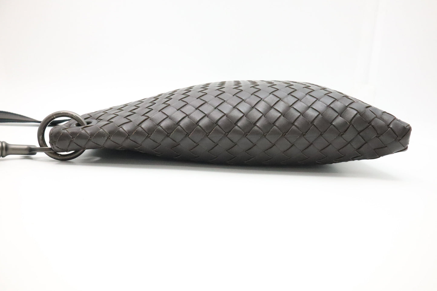 Bottega Veneta Crossbody in Dark Brown Intrecciato Leather
