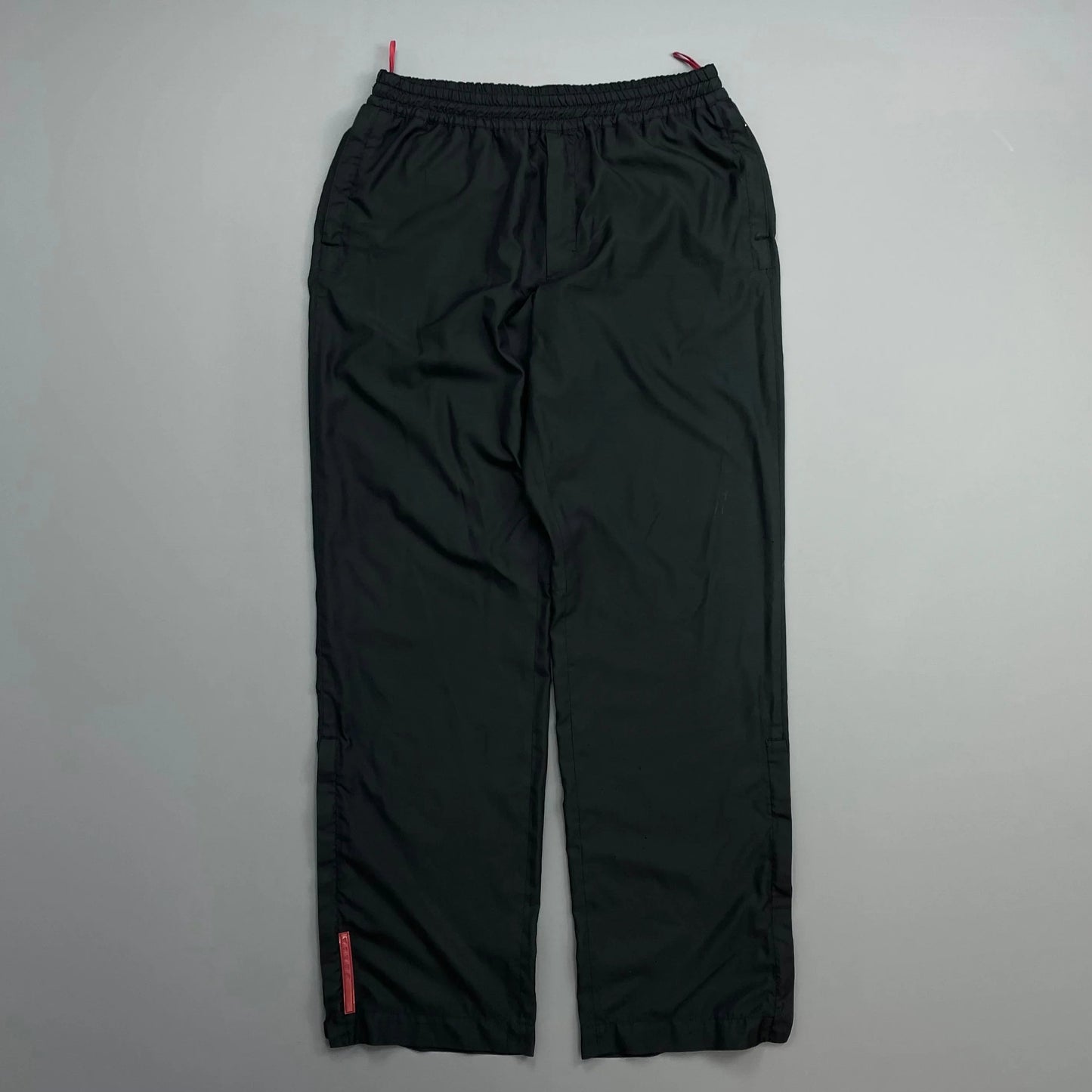 Prada Sport Black 00s Lightweight Track Pant Tro rs