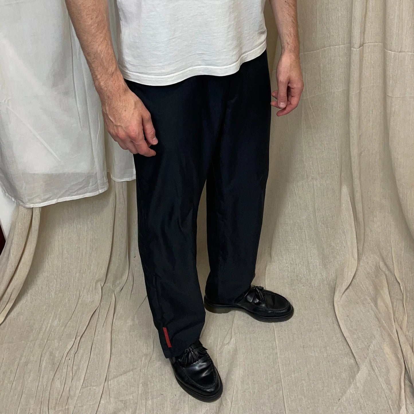 Prada Sport Black 00s Lightweight Track Pant Tro rs
