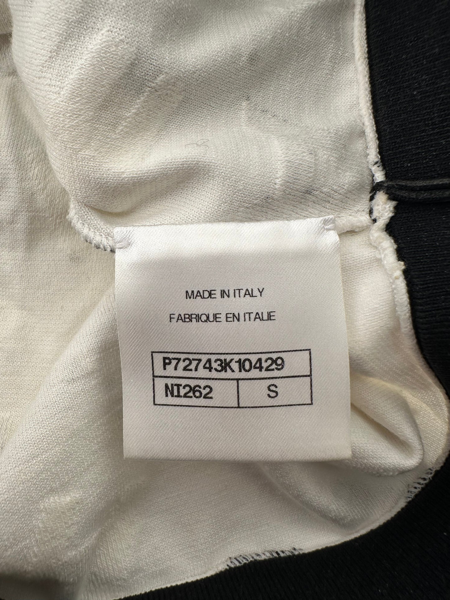Chanel 22S White & Black Logo & Camellia Print Crop Top & Shorts Set with Black Trim & Metallic Applique Details Size S (UK 8)