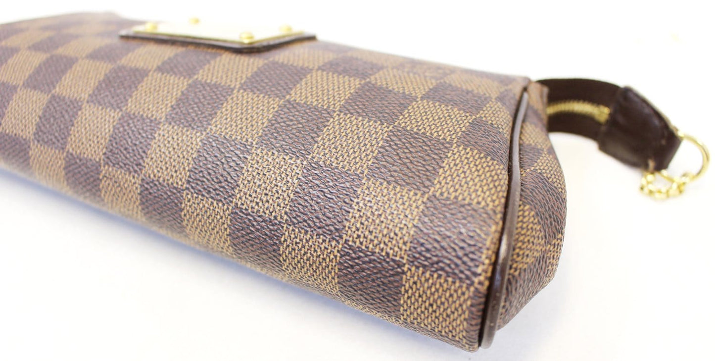 LOUIS VUITTON Damier Ebene Eva Accessories Pouch Crossbody Bag