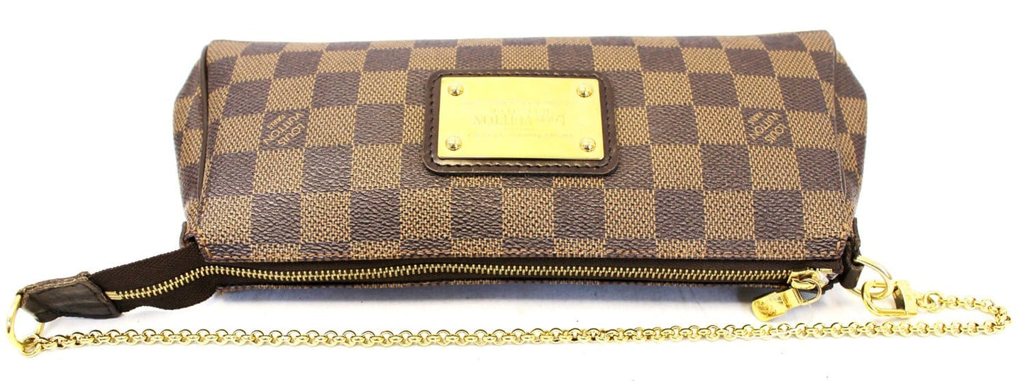 LOUIS VUITTON Damier Ebene Eva Accessories Pouch Crossbody Bag