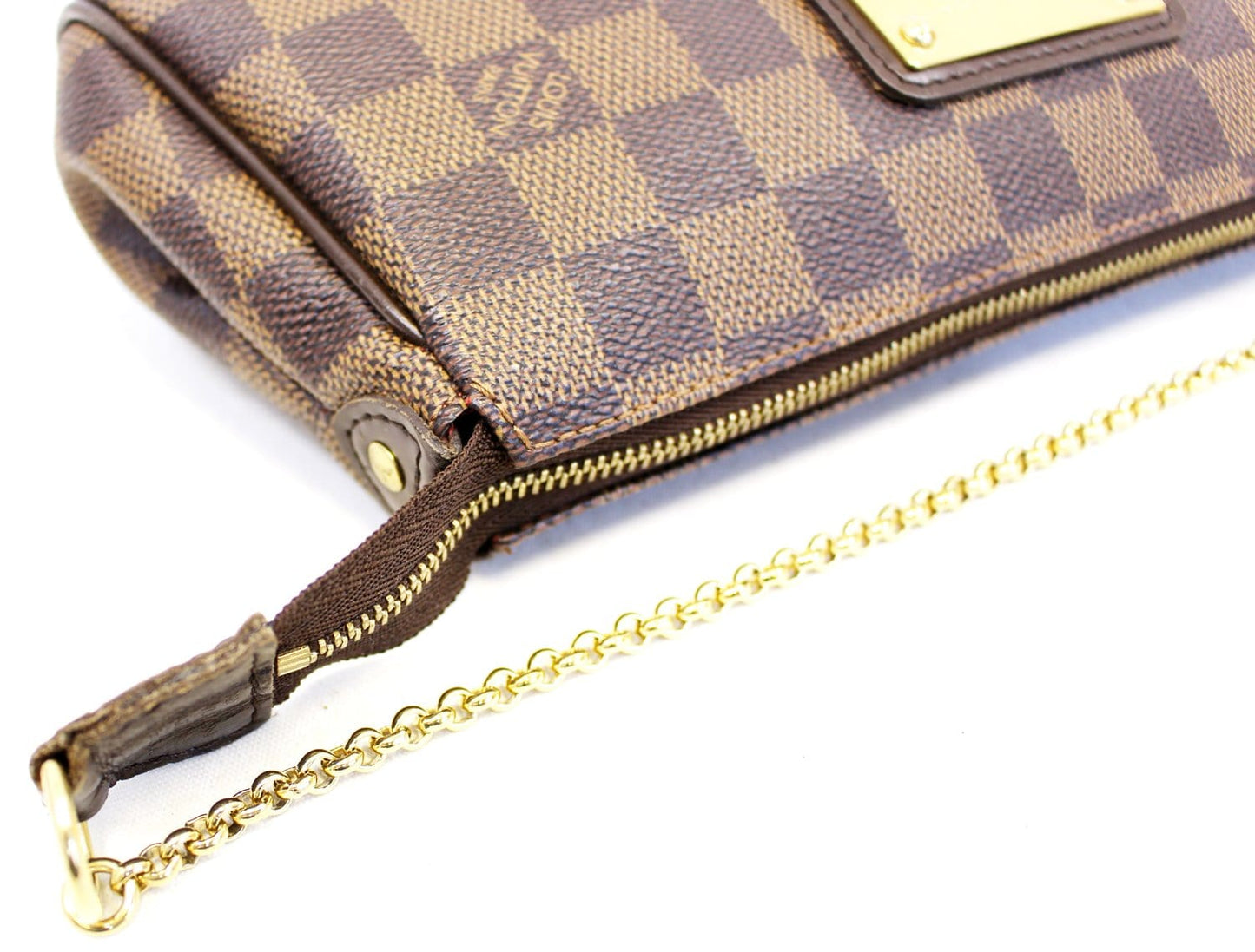 LOUIS VUITTON Damier Ebene Eva Accessories Pouch Crossbody Bag
