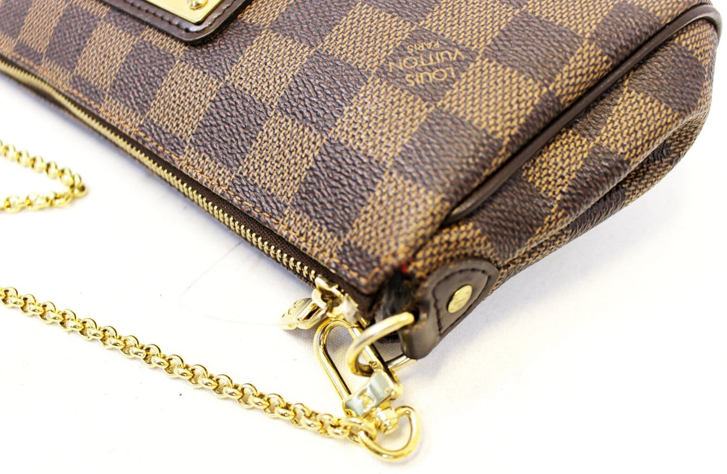 LOUIS VUITTON Damier Ebene Eva Accessories Pouch Crossbody Bag