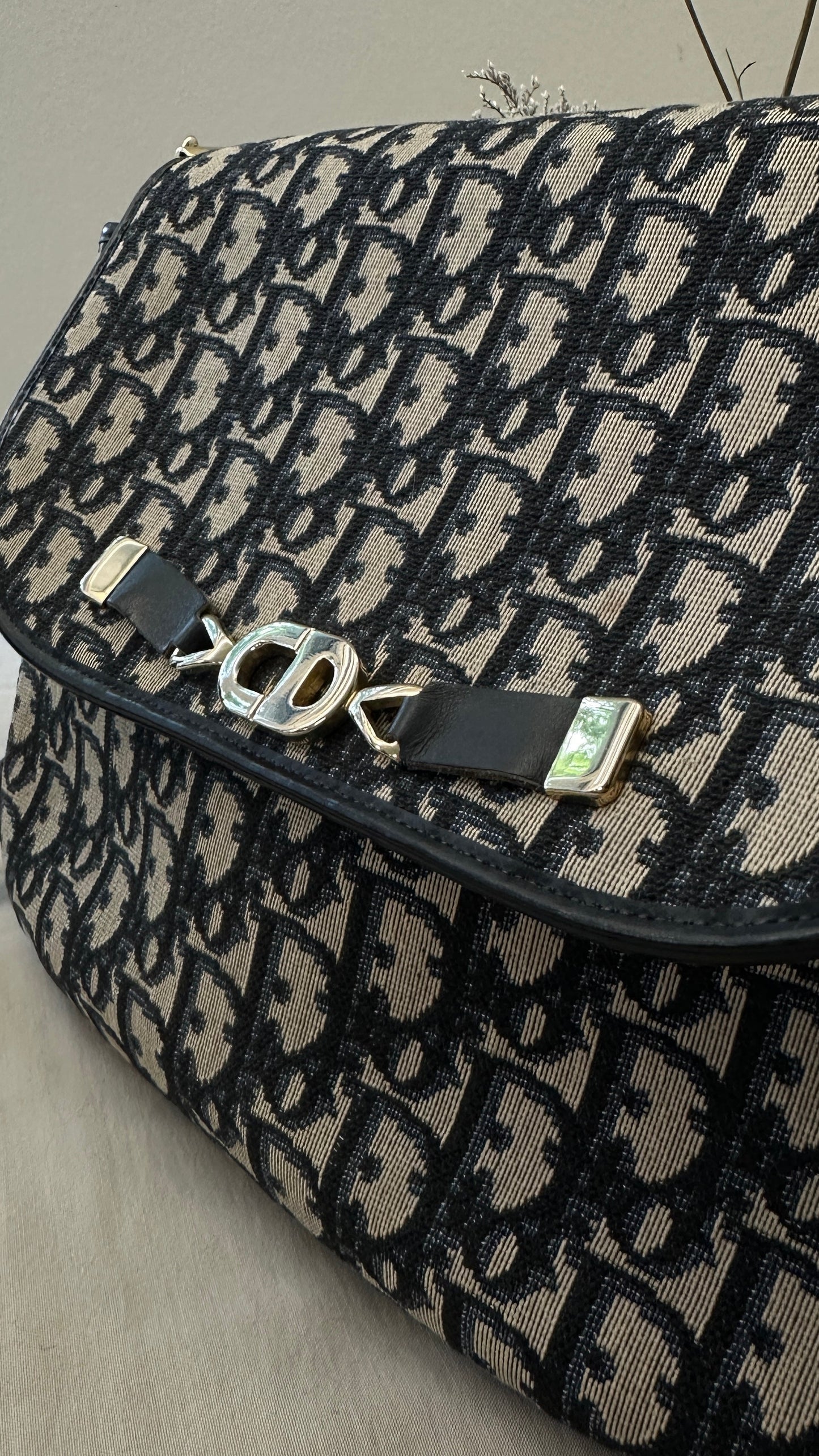 CHRISTIAN DIOR   Oblique Bag Blue