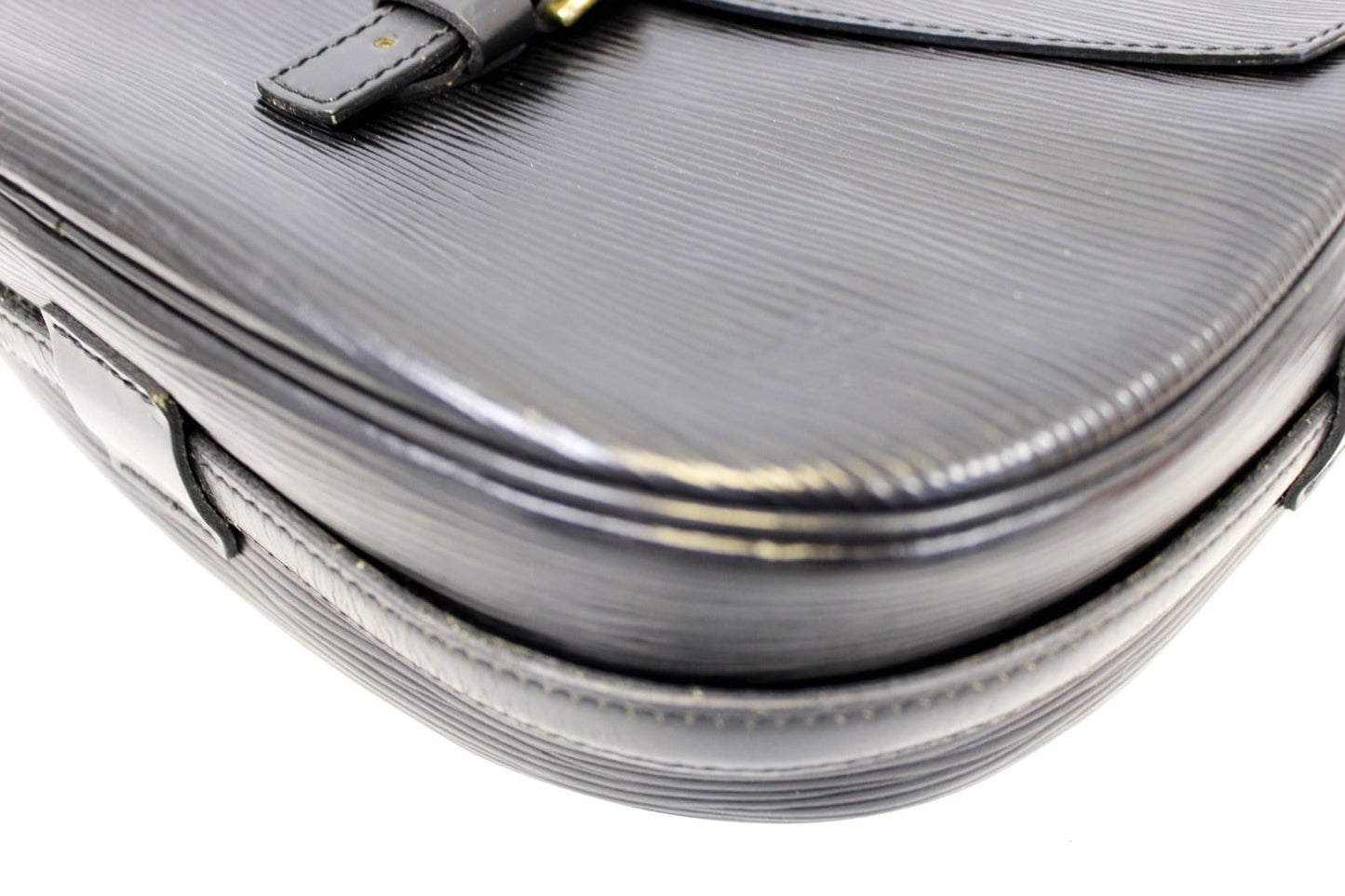 LOUIS VUITTON Epi Leather Black Jeune Fille MM Shoulder Bag