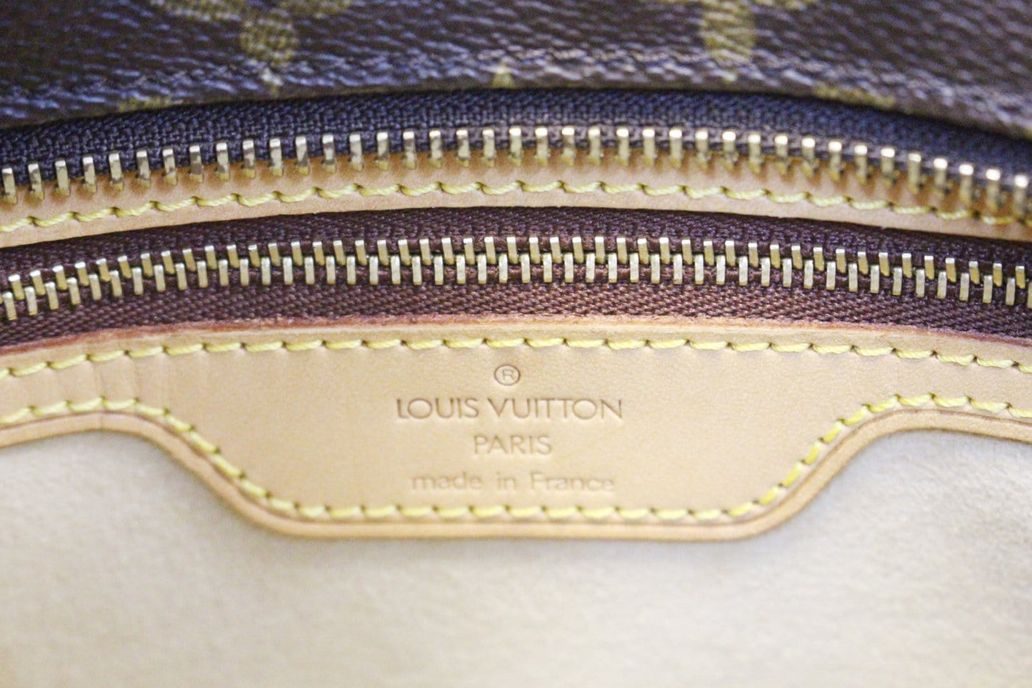 LOUIS VUITTON Monogram Canvas Luco Tote Brown Bag