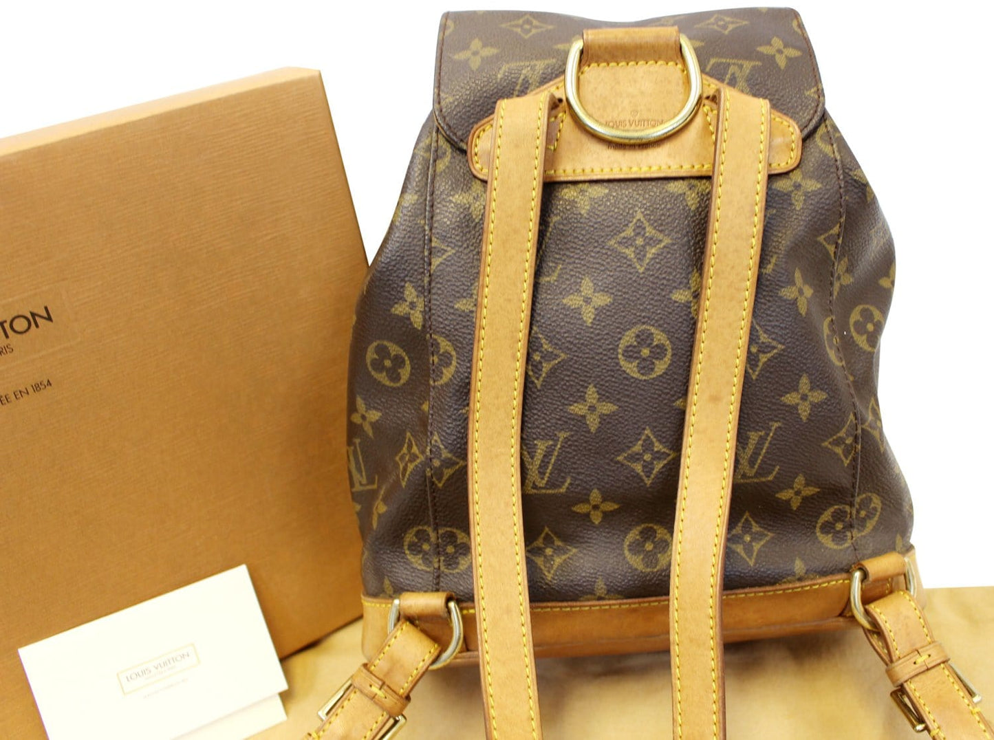 LOUIS VUITTON Monogram Canvas Montsouris MM Backpack Bag