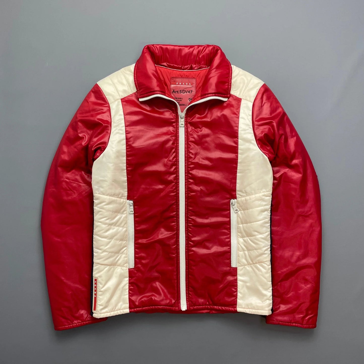 Prada Sport Red Nylon Astro Padded 2008 Jacket