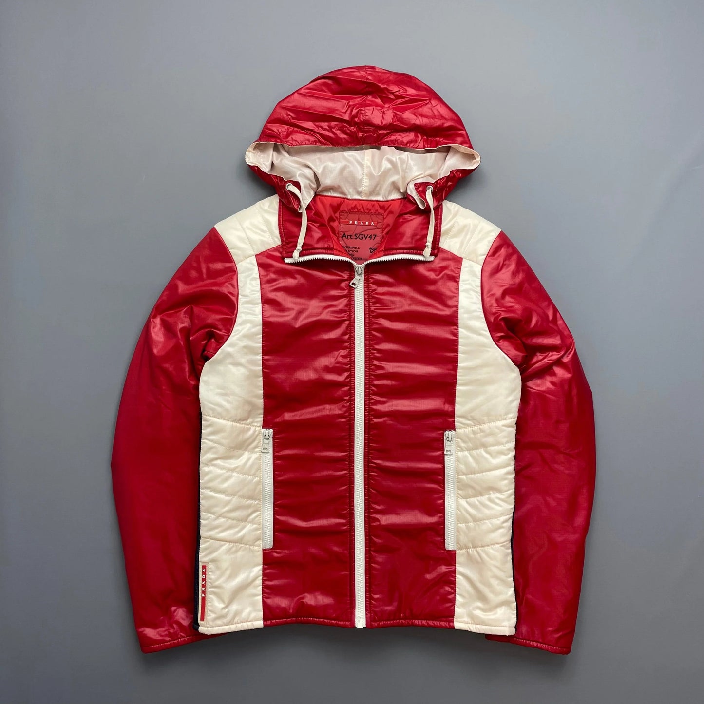 Prada Sport Red Nylon Astro Padded 2008 Jacket