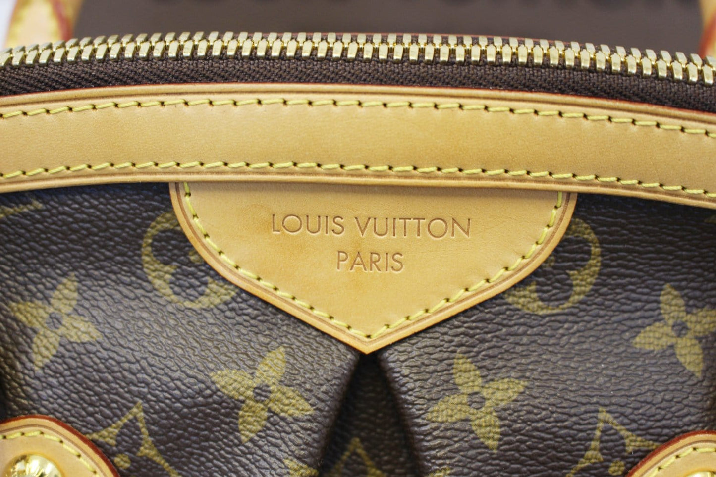 LOUIS VUITTON Monogram Tivoli GM Brown Tote Shoulder Bag