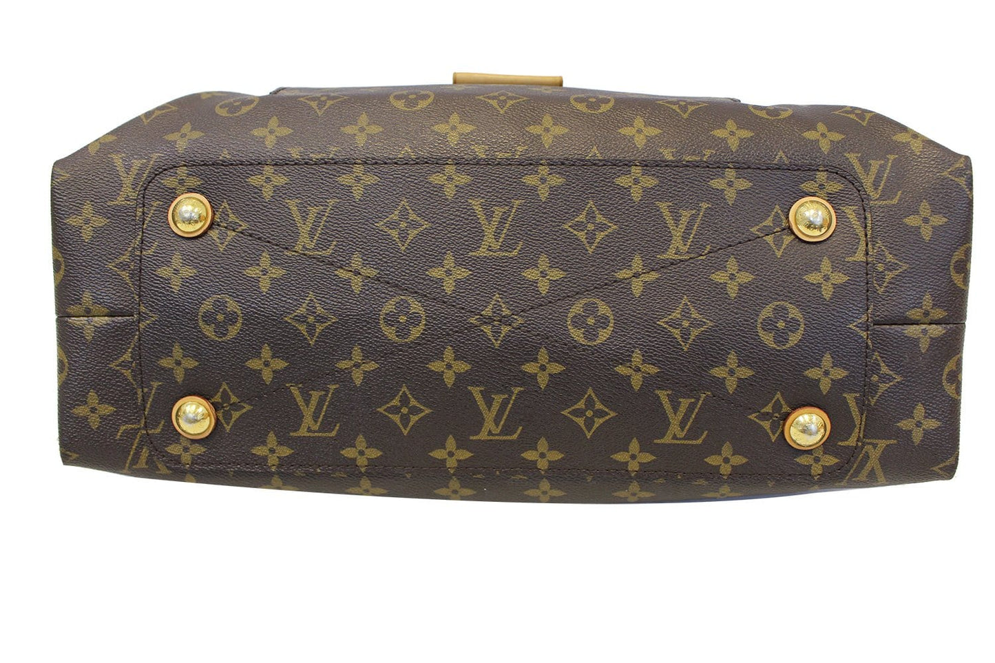 LOUIS VUITTON Monogram Canvas Camel Olympe Satchel Bag