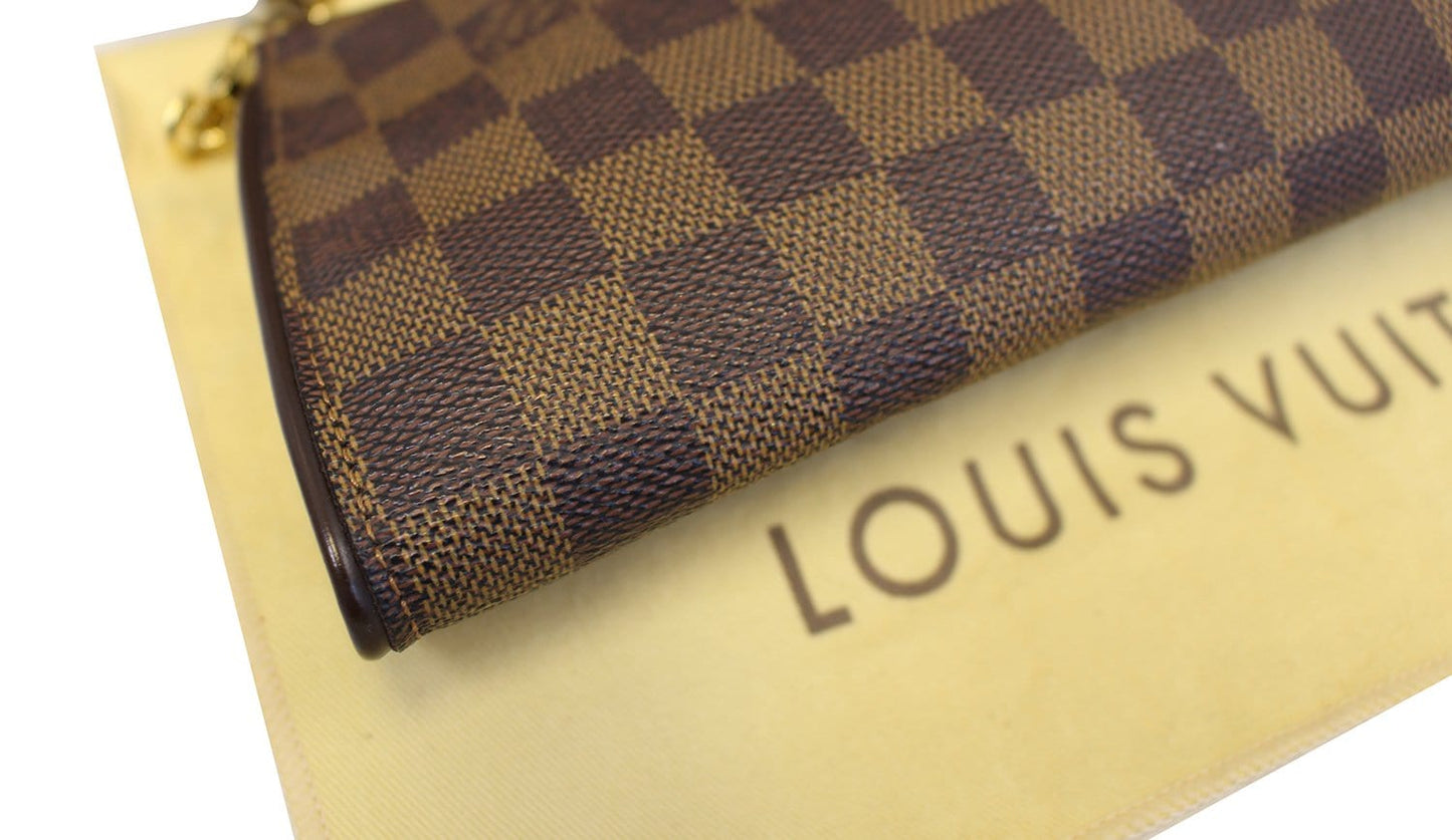 LOUIS VUITTON Damier Ebene Eva Accessories Pouch Crossbody Bag
