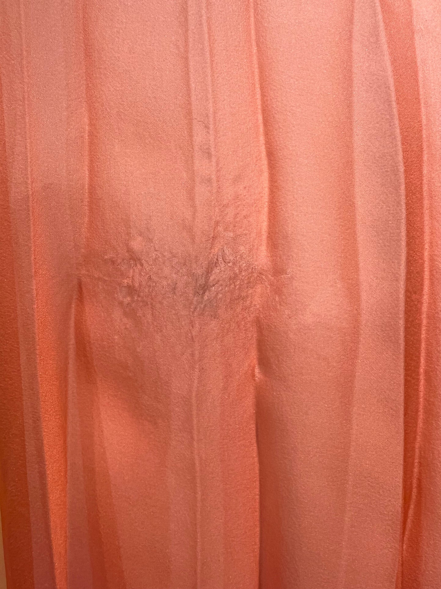 Chanel 20A Ombre Pink, Peach and Orange Silk Pleated Sleeveless Midi Dress Size FR 34 (UK 6) RRP £5,500