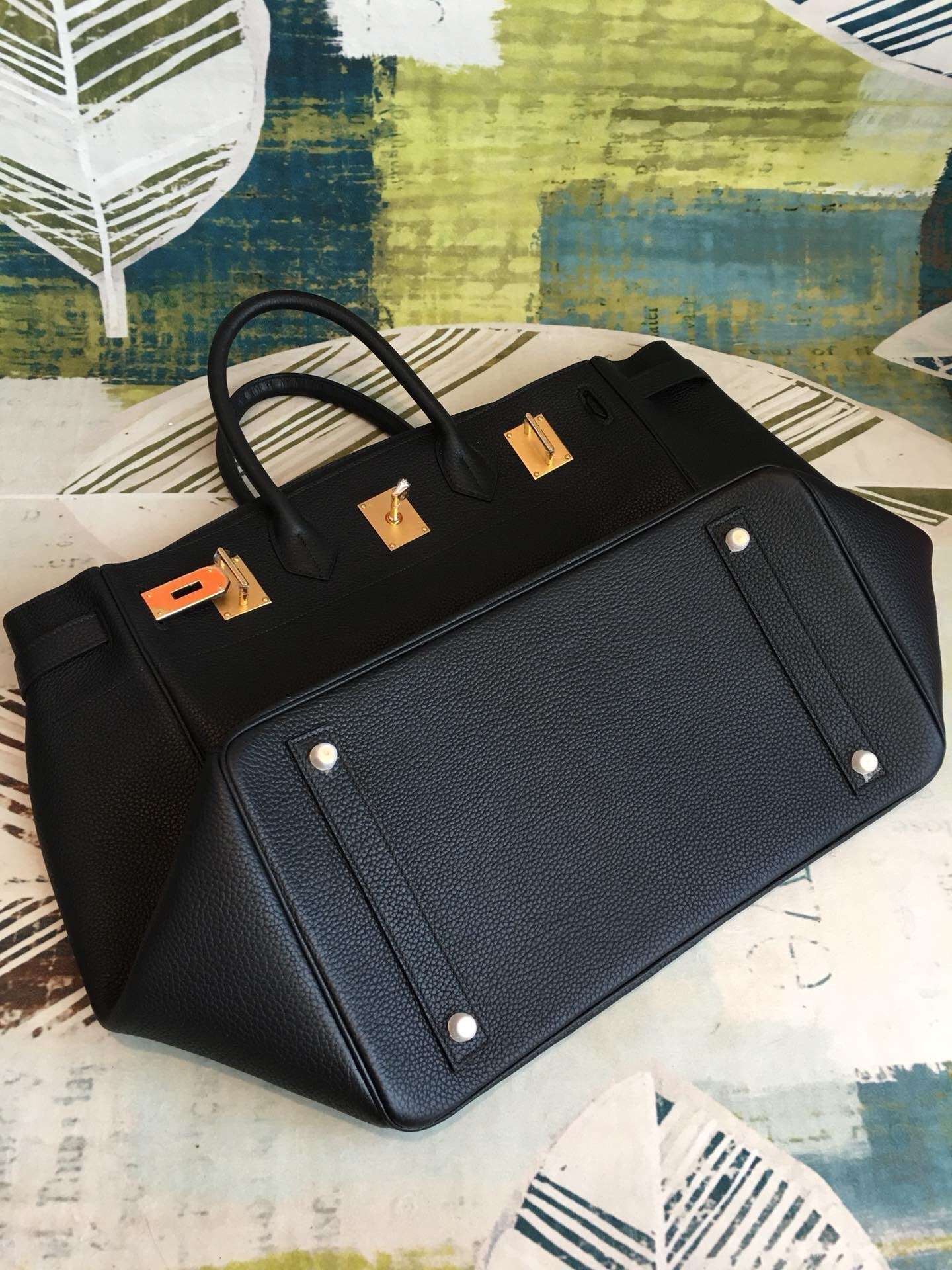 Top Quality Birkin Black  For Women Gold Toned Hardware 16.5in/42cm
