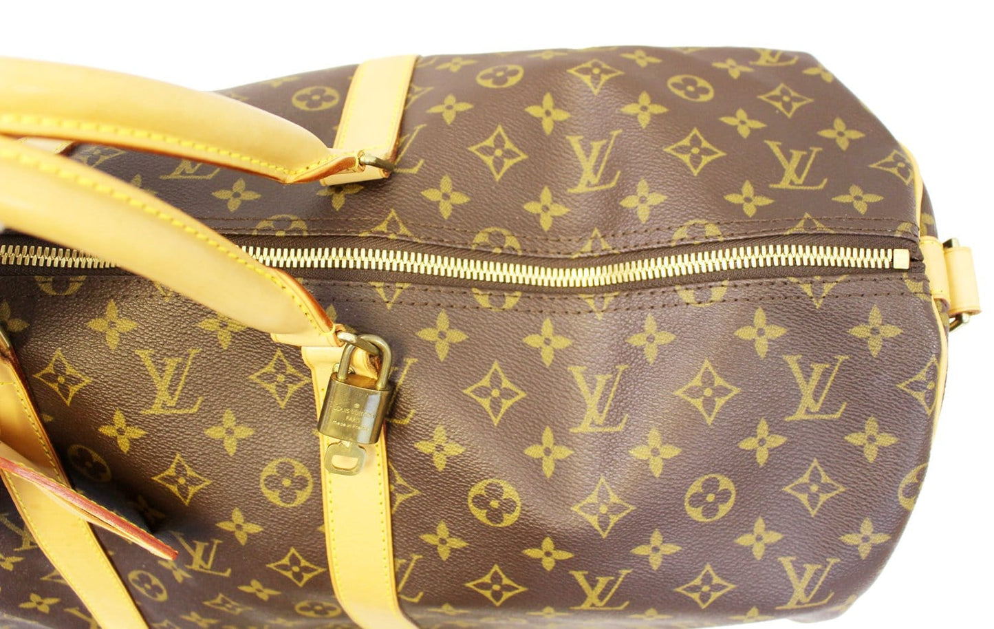 LOUIS VUITTON Monogram Canvas Keepall Bandouliere 55 Travel Bag