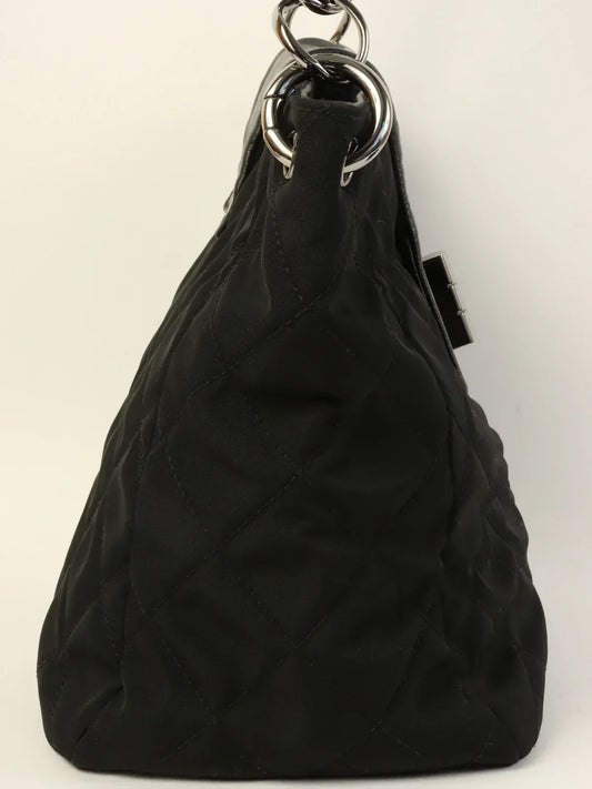 CHANEL Around 2004 Made 2.55 Chain Shoulder Bag Black