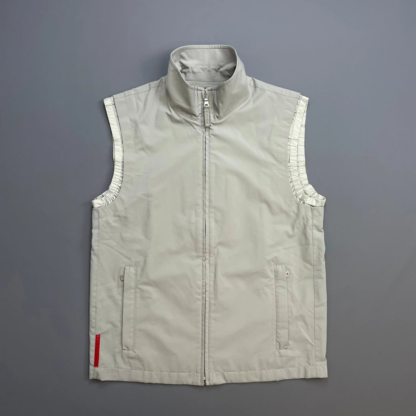 Prada Sport Grey 00s Windstopper Technical Gilet Vest