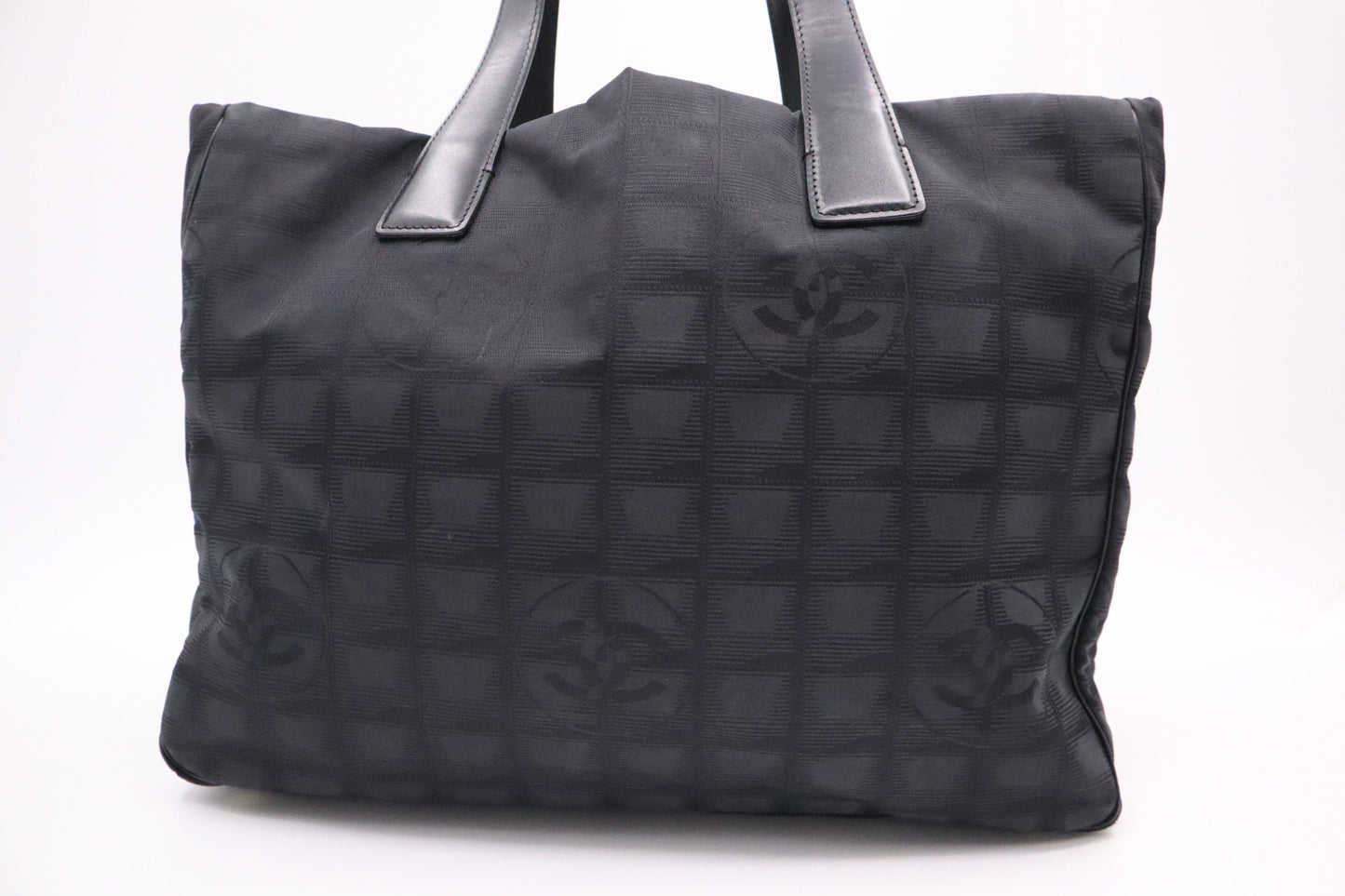 Chanel New Travel Line Tote in Black Canvas