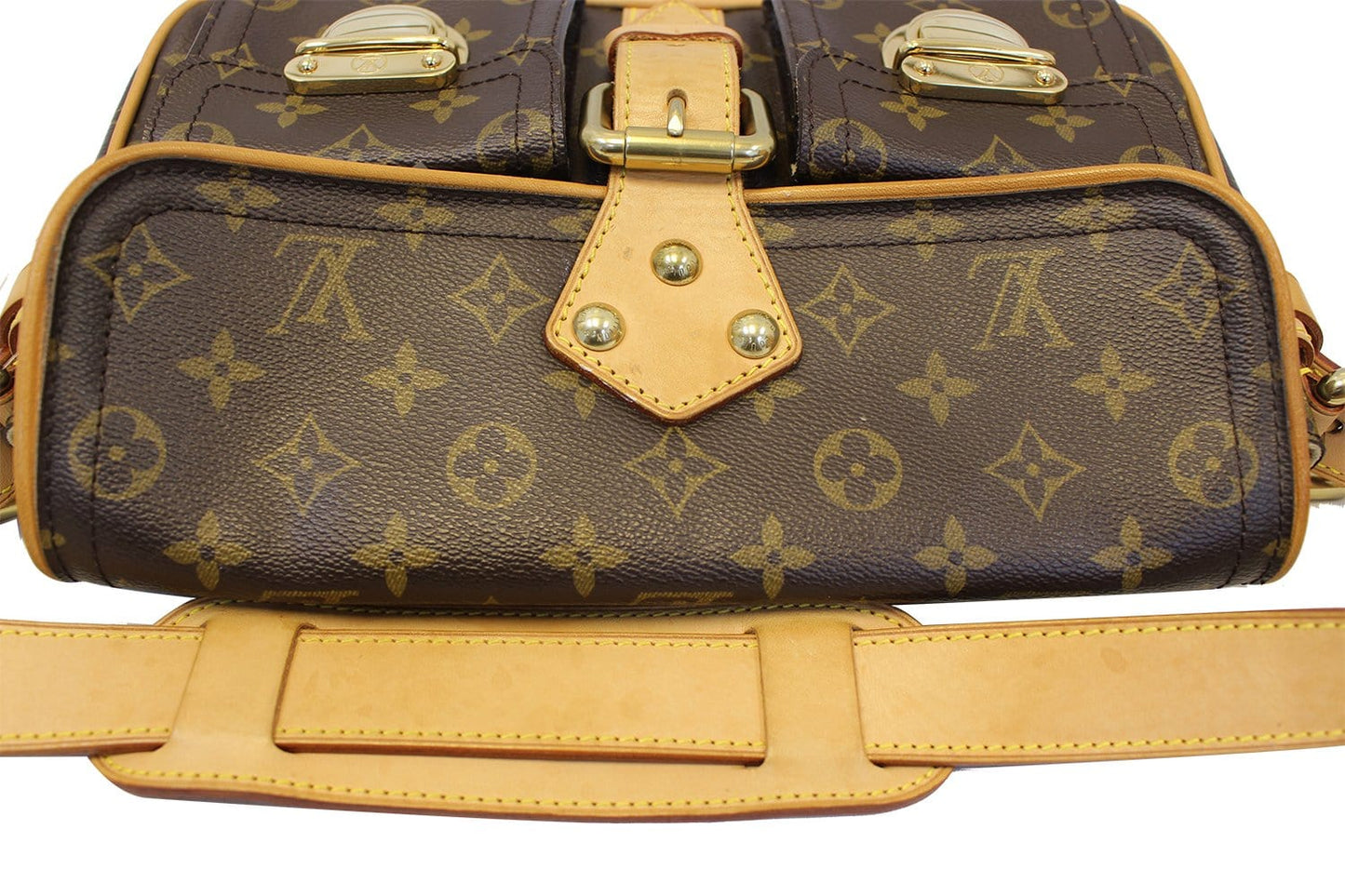 LOUIS VUITTON Monogram Canvas Hudson PM Shoulder Bag