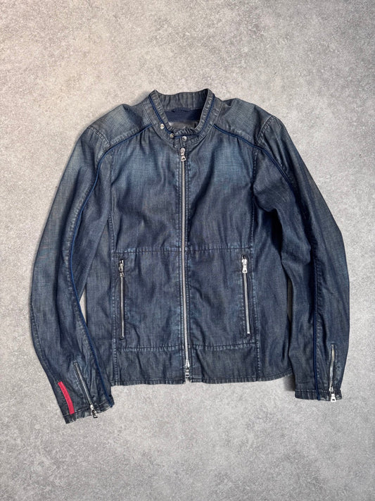 Prada Sport Demin Multi Zip Jacket