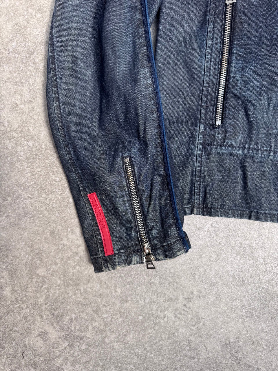 Prada Sport Demin Multi Zip Jacket