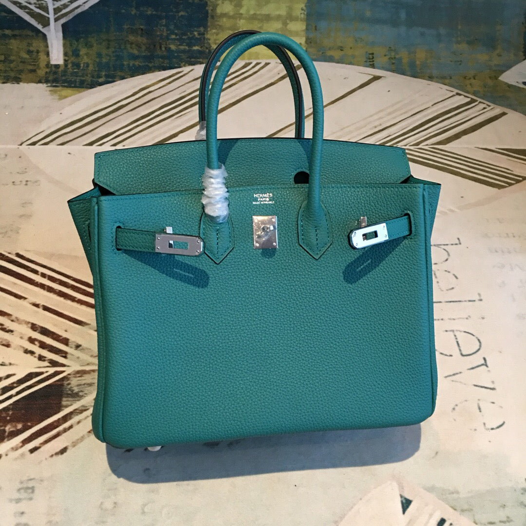 Top Quality Birkin Dark Green For Women SiTop Qualityer Toned Hardware 9.8in/25cm