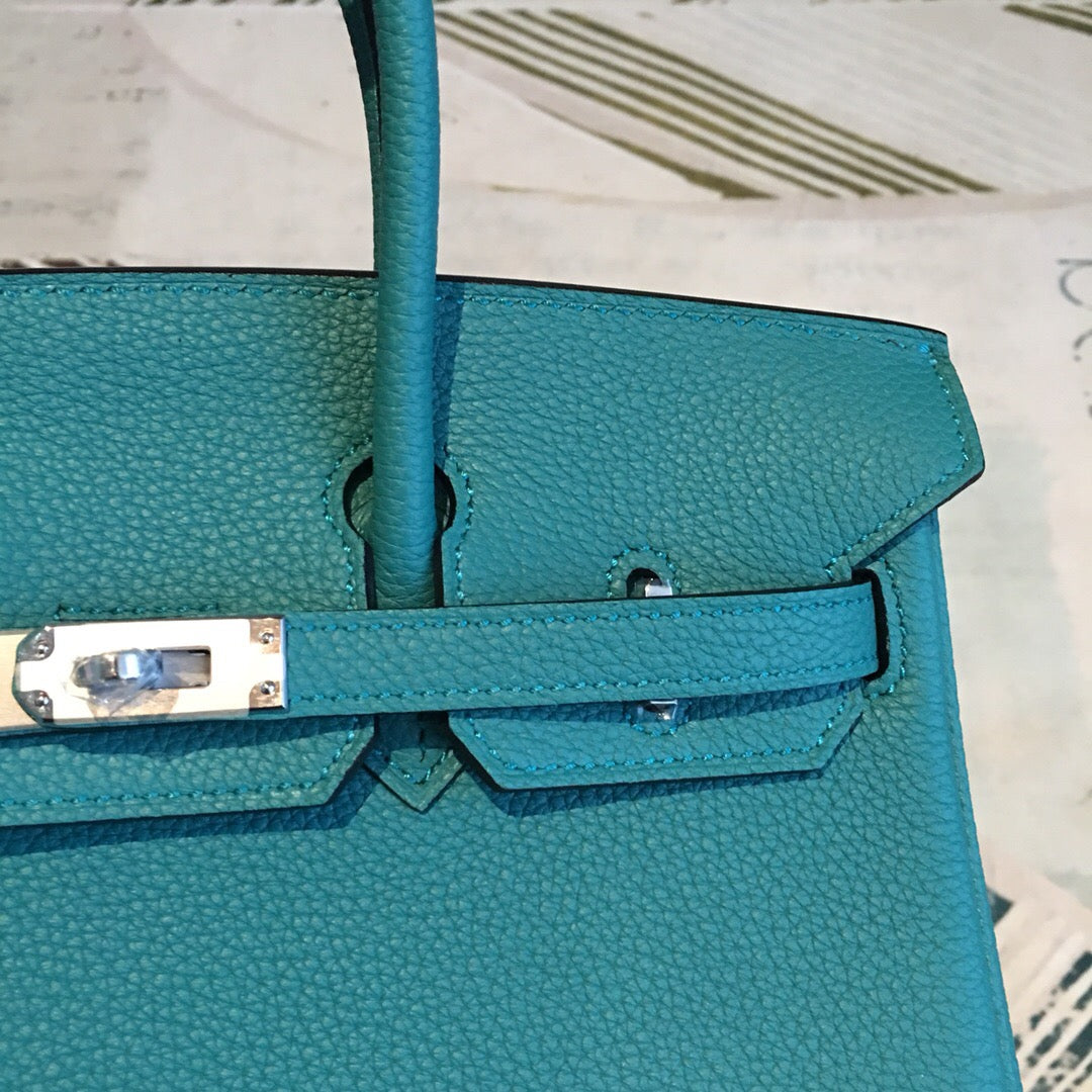 Top Quality Birkin Dark Green For Women SiTop Qualityer Toned Hardware 9.8in/25cm