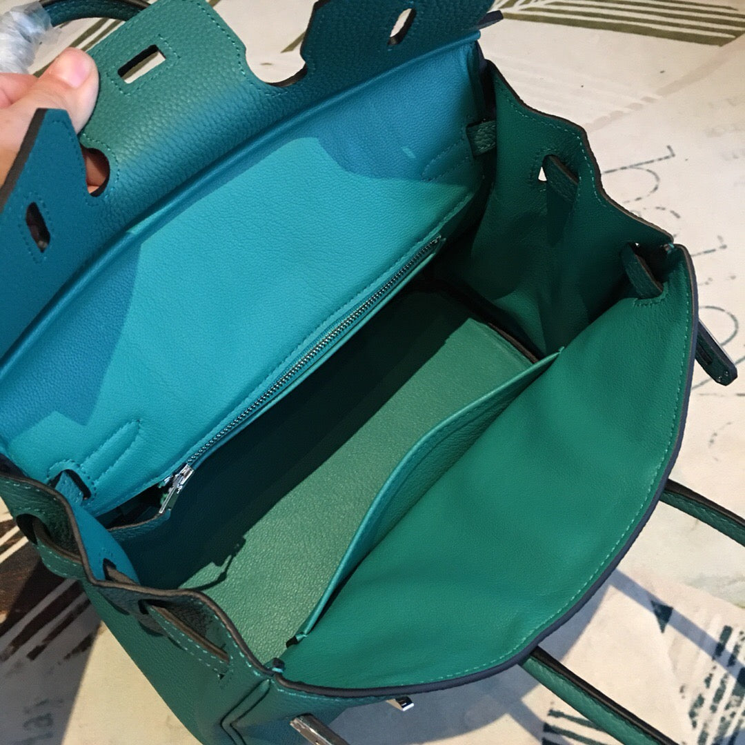 Top Quality Birkin Dark Green For Women SiTop Qualityer Toned Hardware 9.8in/25cm