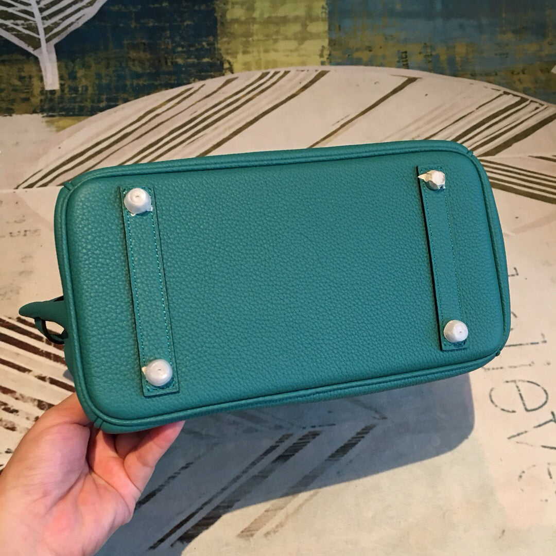 Top Quality Birkin Dark Green For Women SiTop Qualityer Toned Hardware 9.8in/25cm
