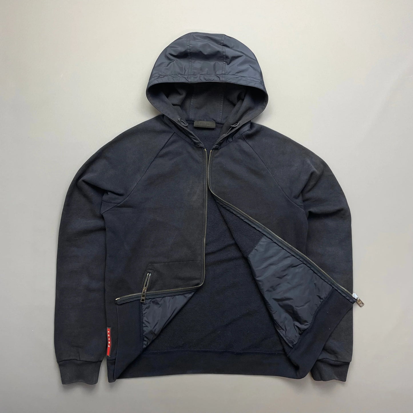 Prada Sport Navy 2017 Nylon Hoodie