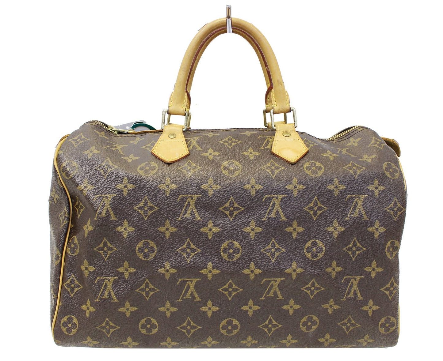 LOUIS VUITTON Monogram Canvas Speedy 35 Satchel Brown Bag