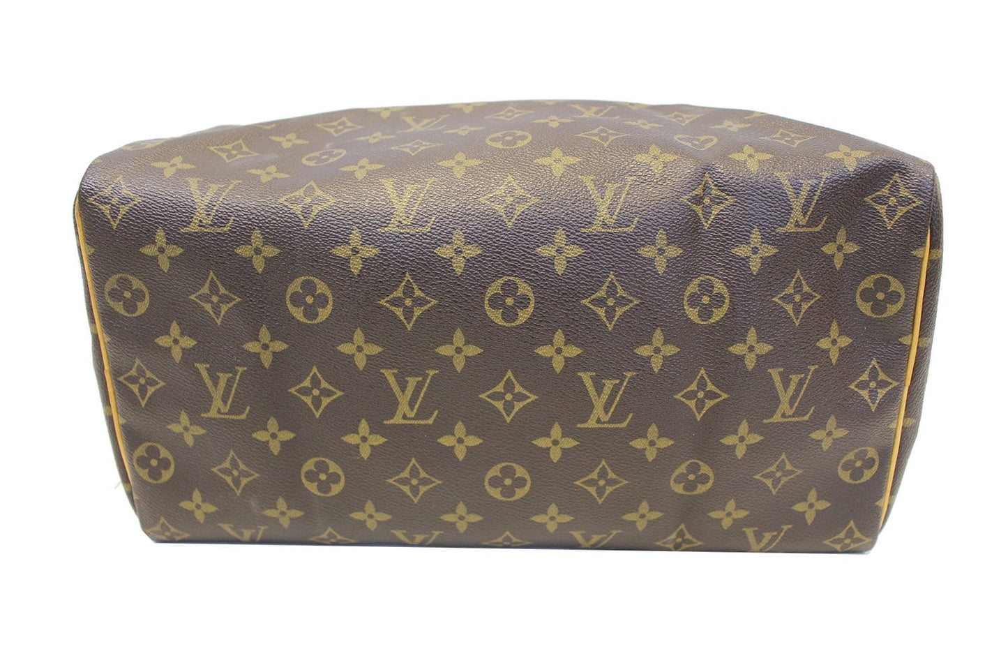 LOUIS VUITTON Monogram Canvas Speedy 35 Satchel Brown Bag