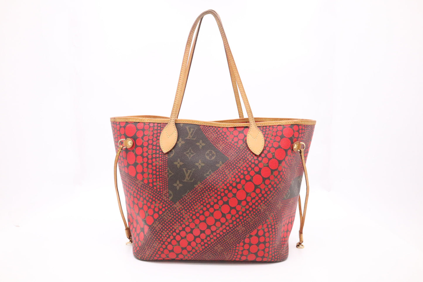 Louis Vuitton x Yayoi Kusama Rouge Neverfull MM in Monogram Waves Canvas