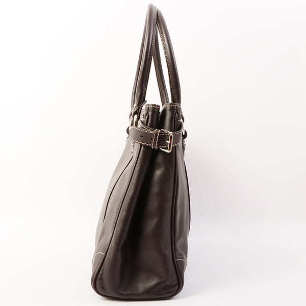 DIOR   Traveler Top Handle Bag Dark Brown