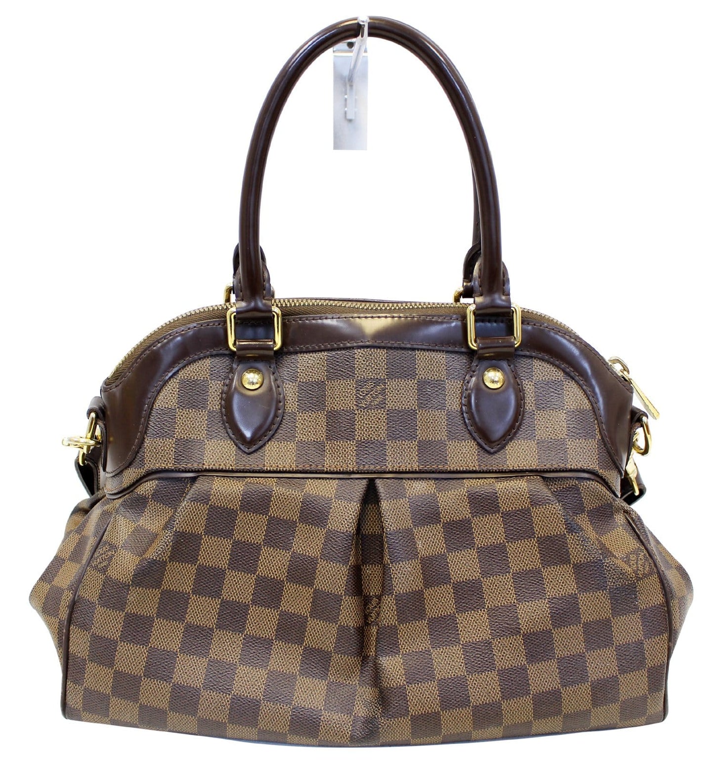 LOUIS VUITTON Damier Ebene Trevi PM Brown Shoulder Bag