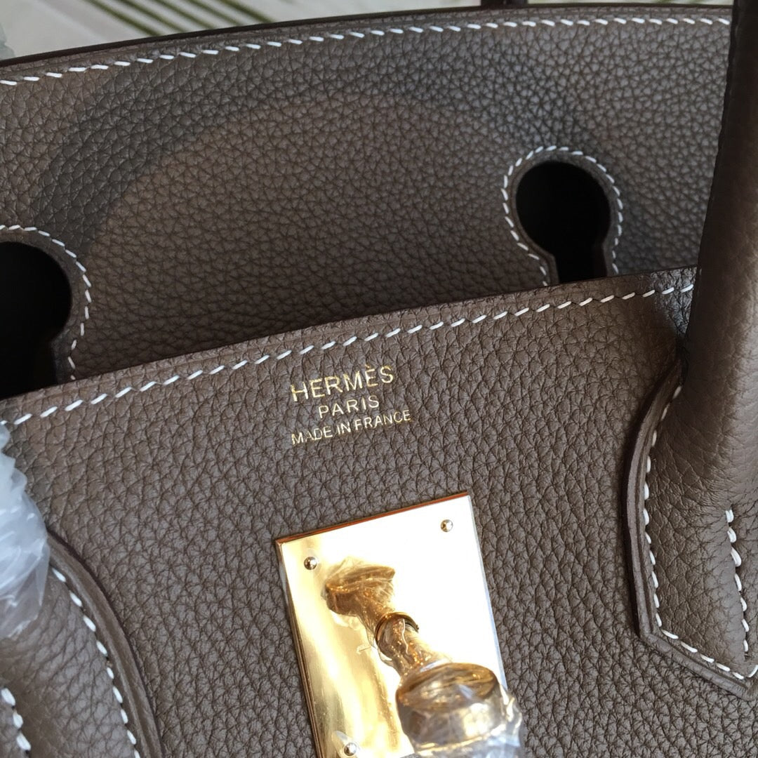 Top Quality Birkin Brown For Women Gold Toned Hardware 11in/30cm
