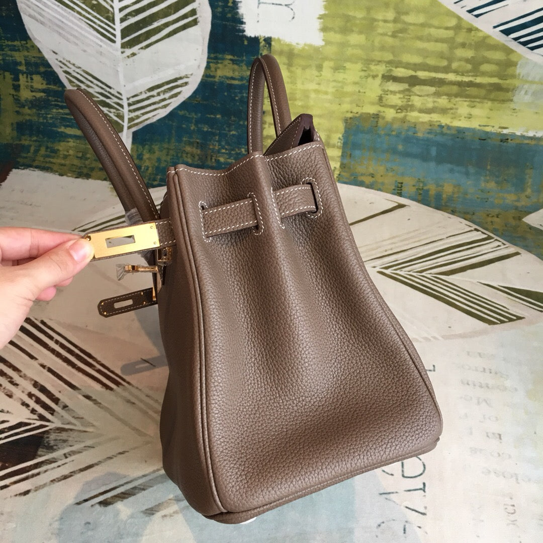 Top Quality Birkin Brown For Women Gold Toned Hardware 11in/30cm