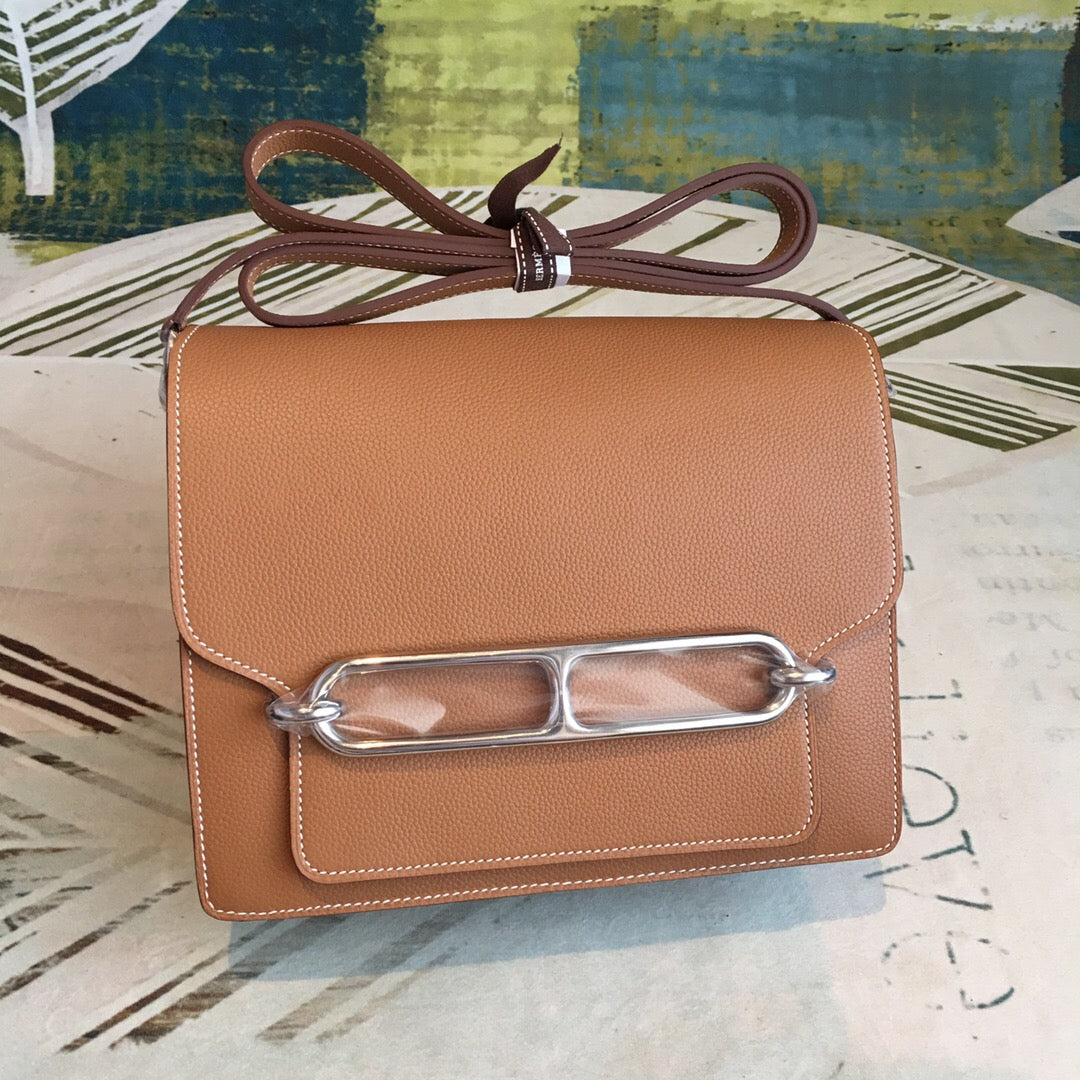 Top Quality Mini Evercolor Sac Roulis 19 Brown Palladium Hardware For Women 9in/23cm