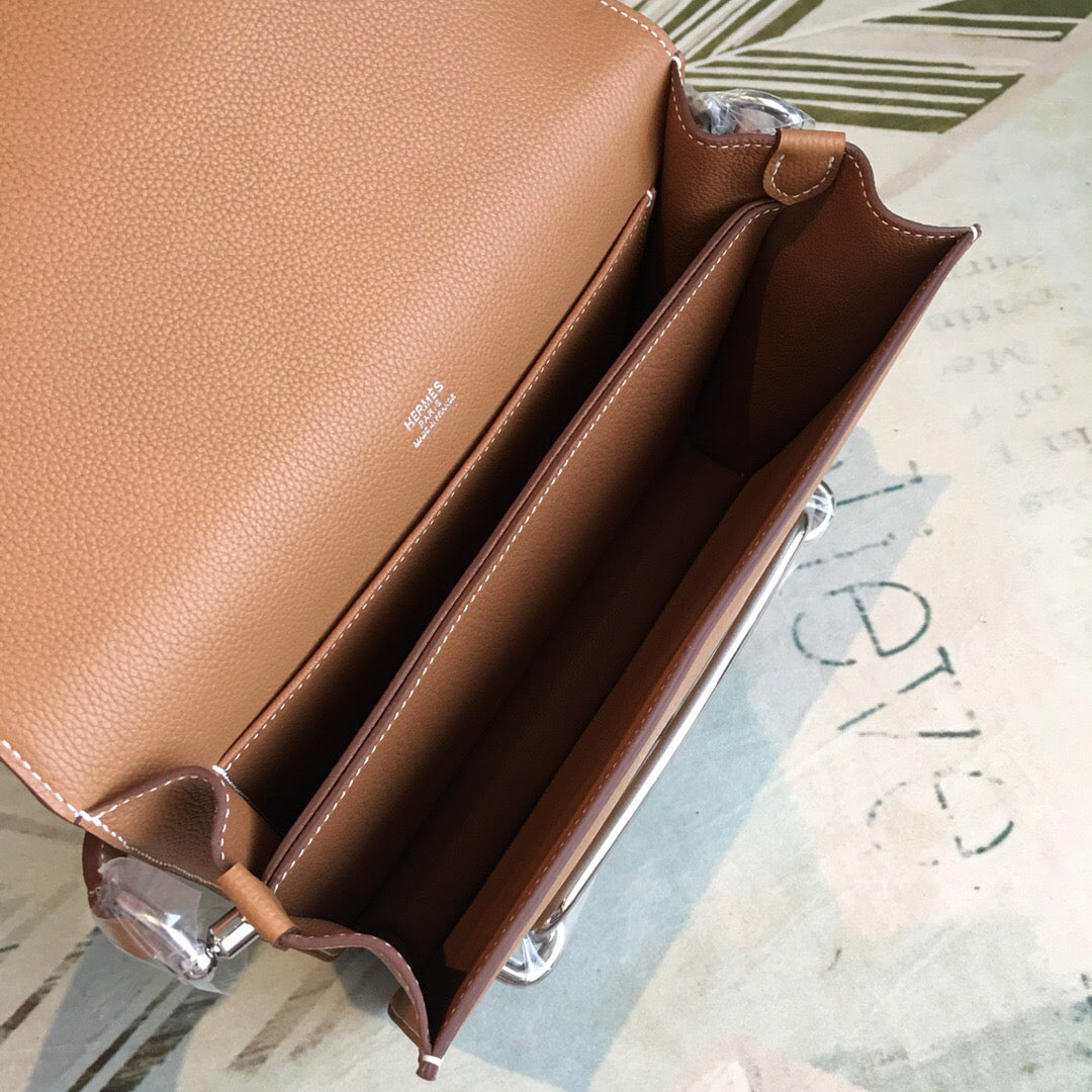 Top Quality Mini Evercolor Sac Roulis 19 Brown Palladium Hardware For Women 9in/23cm
