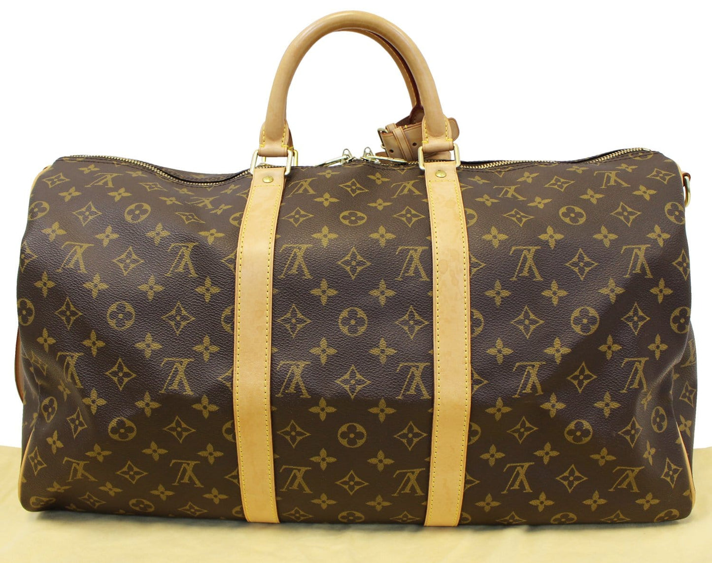 LOUIS VUITTON Monogram Canvas Keepall 50 Bandouliere Travel Bag
