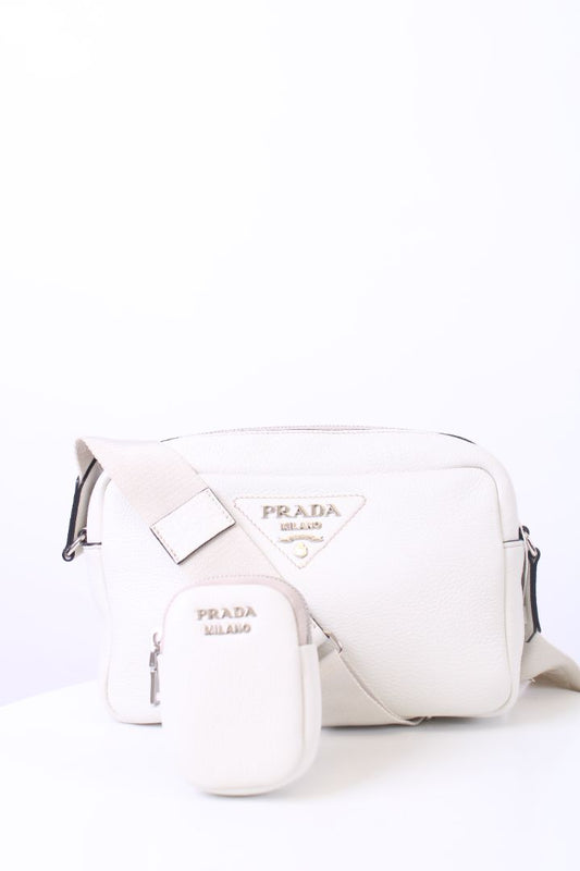 Prada Camera Crossbody Cream