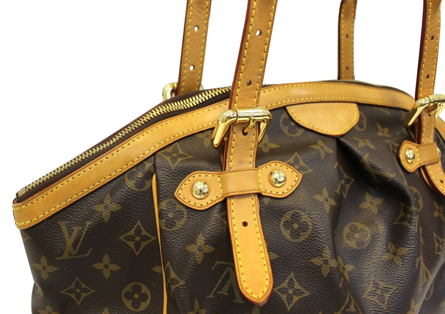 LOUIS VUITTON Monogram Tivoli GM Brown Tote Shoulder Bag